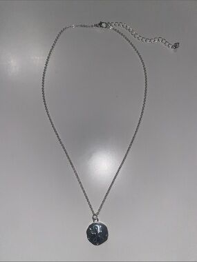 Silver Sand Dollar Pendant Necklace
